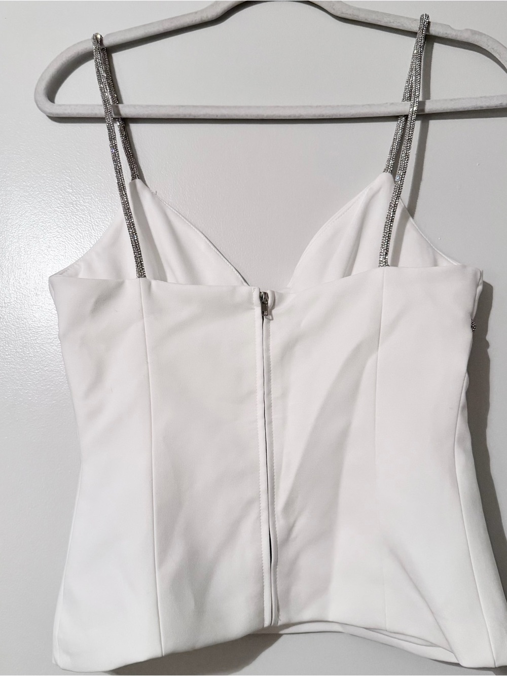 Zara White Rhinestone Top - Picture 9 of 10